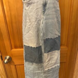 H&M Kids Patchwork Jeans - Light and Dark Blue